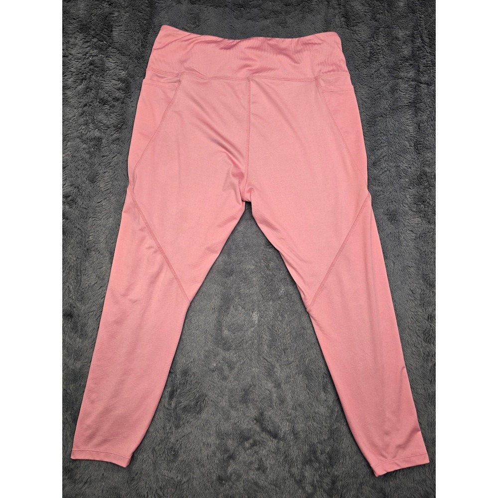 Crown & Ivy Womens Pink High Waisted Activewear Leggings with Pockets Size XL - Picture 5 of 6